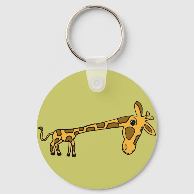 AC- Funny Giraffe Cartoon Keychain (Front)