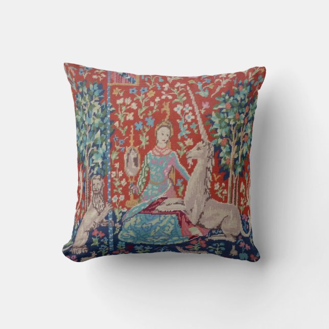 AC- Lady and the Unicorn Tapestry Photo Pillow (Front)
