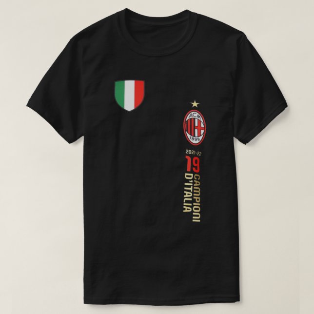 Ac Milan Champions 2022 19 Scudito     T-Shirt (Design Front)