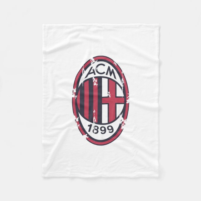 Ac milan retro badged fleece blanket (Front)