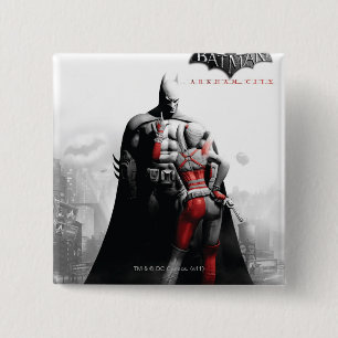AC Poster - Batman & Harley 15 Cm Square Badge