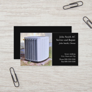 AC Service and Repair Business Card