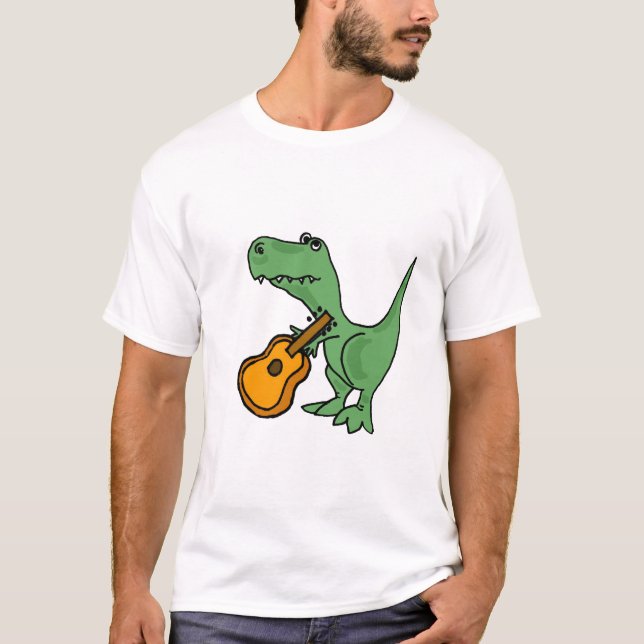 AC- T-Rex Playing the Guitar T-shirt (Front)