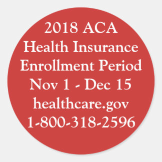 ACA Enrolment Stickers - Red Hot Resistance