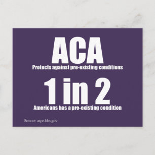 ACA Pre-Existing Condition Postcard