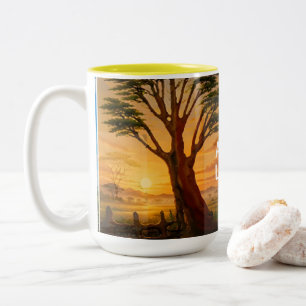 Acacia Legacy™ Golden Sunrise African Heritage Two-Tone Coffee Mug