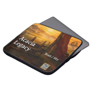 Acacia Legacy™: Great Rift Morning   Root-Sky Mara Laptop Sleeve