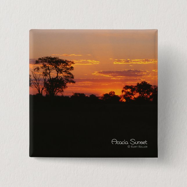Acacia Sunset 15 Cm Square Badge (Front)