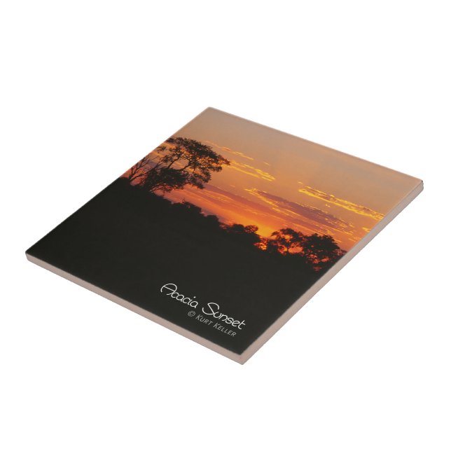 Acacia Sunset Ceramic Tile (Side)