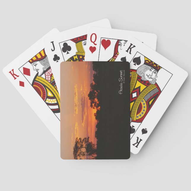 Acacia Sunset Playing Cards (Back)