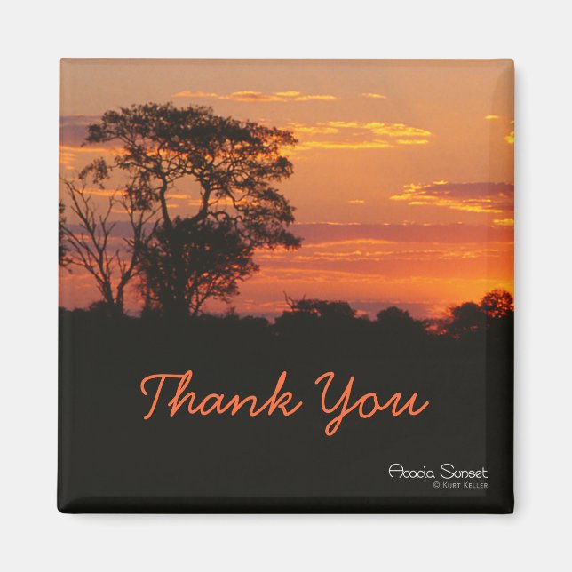Acacia Sunset Thank You Magnet (Front)