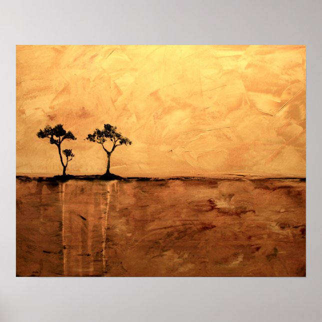 Acacia Tree 16 x 20 by Ben Walker Poster (Front)