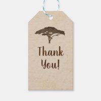 Acacia Tree African Safari Vintage Wedding Favour