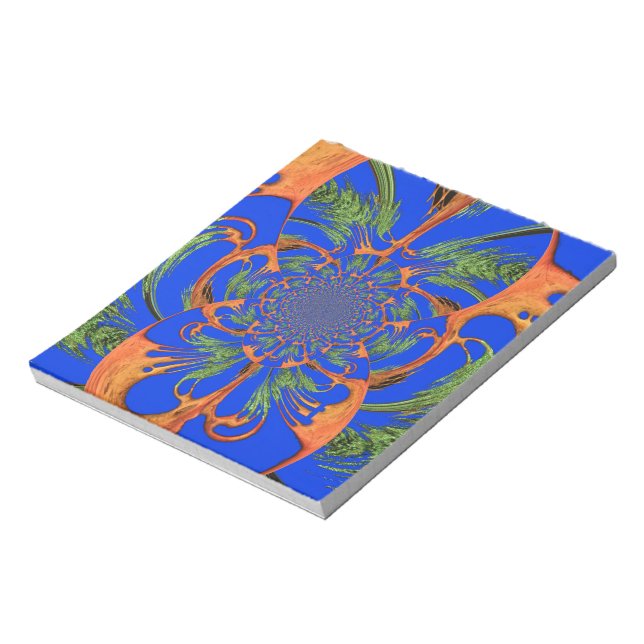Acacia Tree Kaleidoscope Art Print Notepad (Rotated)