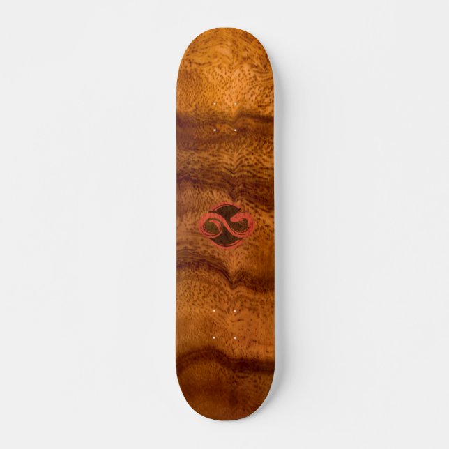 Acacia Wood Witch Deck Skateboard (Front)
