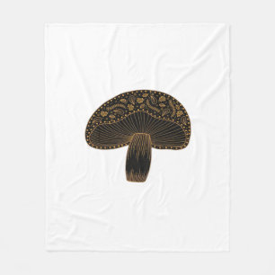 Academia Fairy Mushroom Cottagecore Aesthetic Clas Fleece Blanket