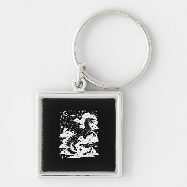 Academia Fantasy  Book Lover Bookish Goblincore Key Ring (Front)