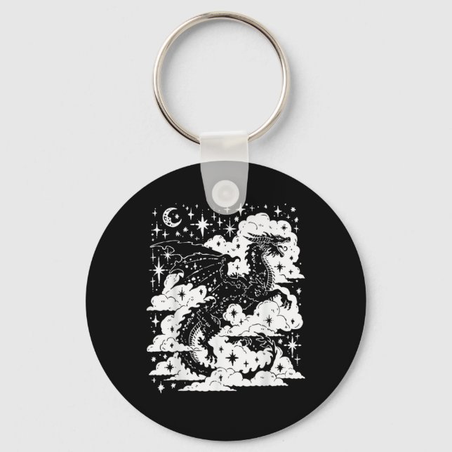Academia Fantasy  Book Lover Bookish Goblincore Key Ring (Front)