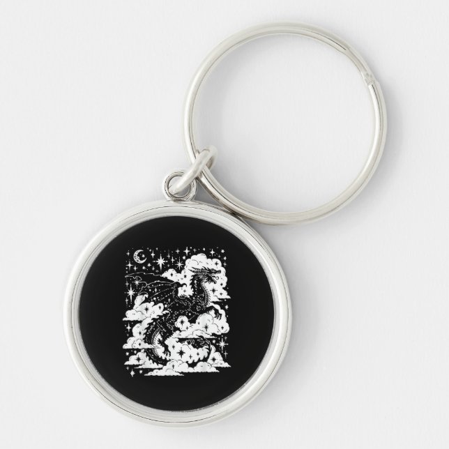 Academia Fantasy  Book Lover Bookish Goblincore Key Ring (Front)