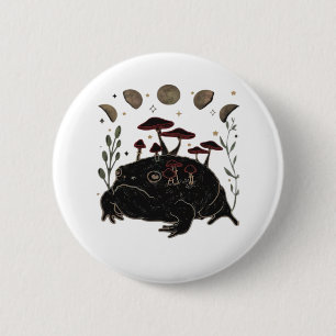 Academia Moon Witchy Goblincore Aesthetic Frog Cla 6 Cm Round Badge