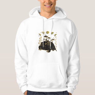 Academia Moon Witchy Goblincore Aesthetic Frog Cla Hoodie