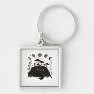 Academia Moon Witchy Goblincore Aesthetic Frog Cla Key Ring