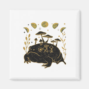 Academia Moon Witchy Goblincore Aesthetic Frog Cla Magnet