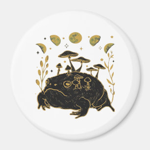 Academia Moon Witchy Goblincore Aesthetic Frog Cla Magnet