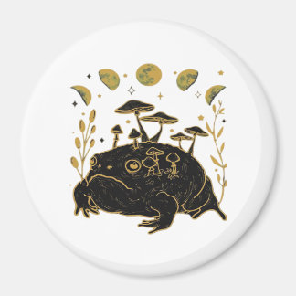 Academia Moon Witchy Goblincore Aesthetic Frog Cla Magnet