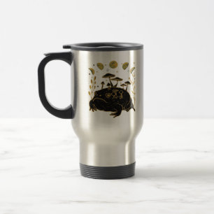 Academia Moon Witchy Goblincore Aesthetic Frog Cla Travel Mug
