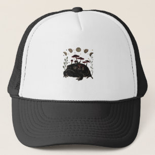 Academia Moon Witchy Goblincore Aesthetic Frog Cla Trucker Hat
