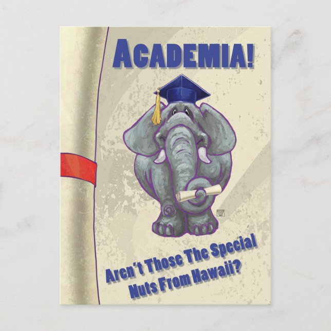 Academia Scroll Postcard (Front)