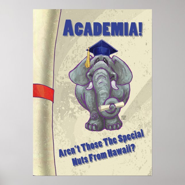 Academia Scroll Poster (Front)