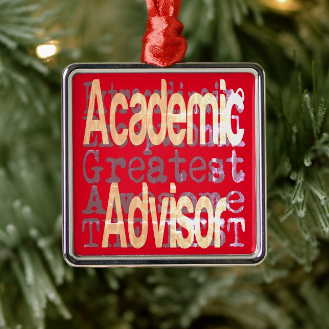 Academic Advisor Extraordinaire Metal Ornament (Tree)