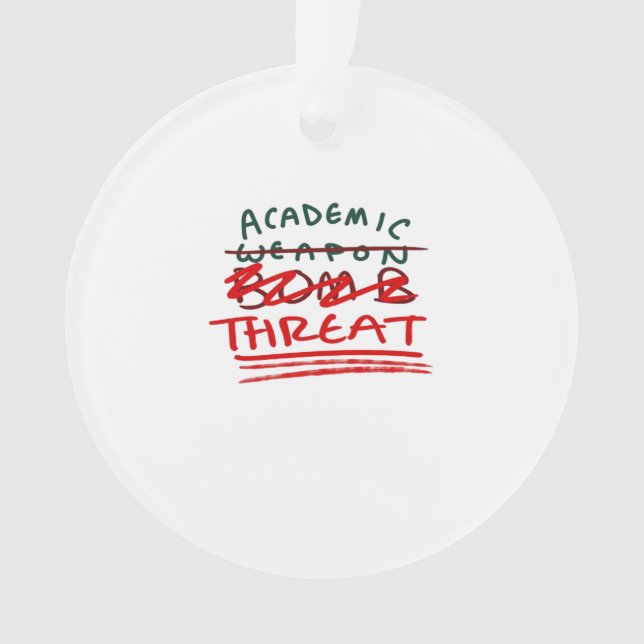 Academic Bomb Classic Ornament (Front)