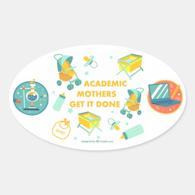 Academic Mothers Get It Done Stickers (Front)