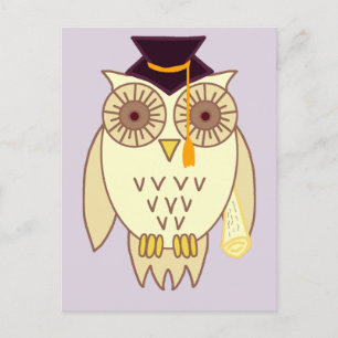 Academic Owl Postcard