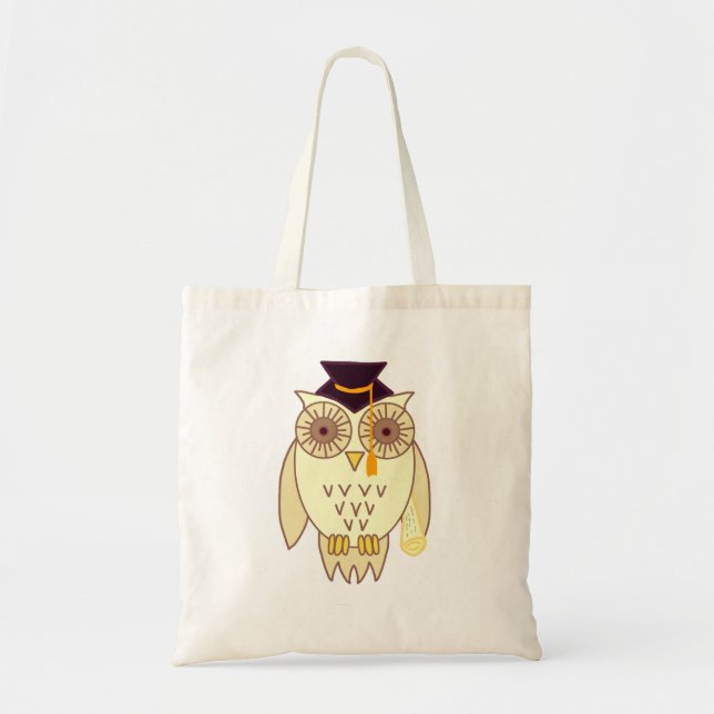Academic Owl Tote Bag (Front)