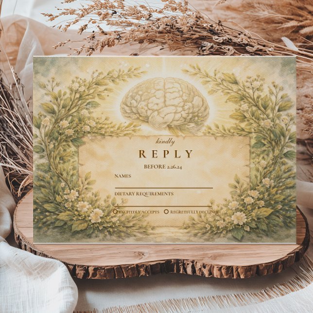 Academic Psychology Graduation RSVP Card (Creator Uploaded)