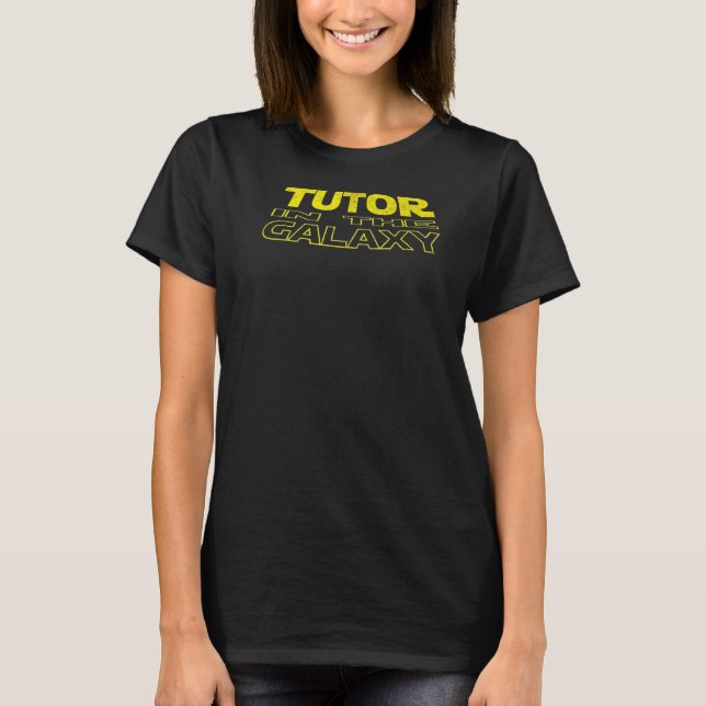Academic Tutor  Space Backside T-Shirt (Front)