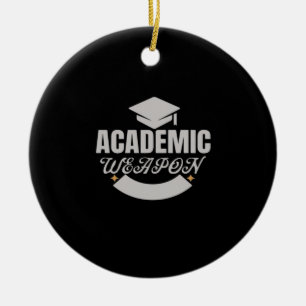 Academic Weapon Classic Cute Ceramic Ornament