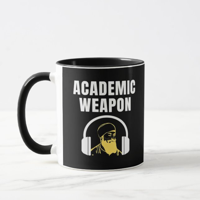 Academic Weapon - Inspirational Classic Funny Mug (Left)