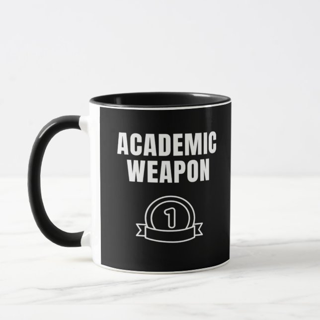 Academic Weapon - Inspirational Oversized Funny Tr Mug (Left)