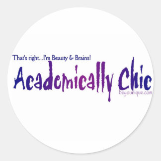ACADEMICALLY CHIC Sticker by beYOUnique