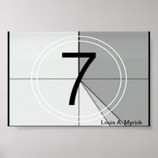 Academy Leader Clip Frame 7 Poster