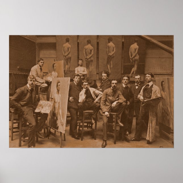 Academy of Antwerpen 1907 Vintage Photograph Poster (Front)