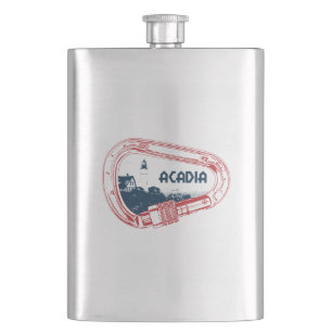 Acadia Climbing Carabiner Hip Flask