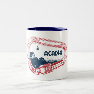 Acadia Climbing Carabiner Two-Tone Coffee Mug