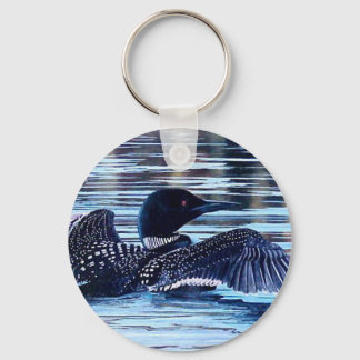 Acadia Loon Key Ring