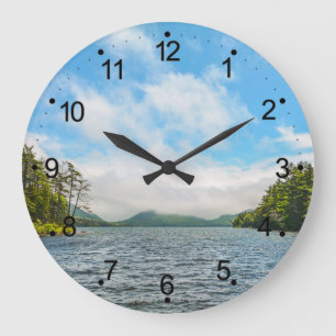 Acadia Maine Eagle Lake Large Clock